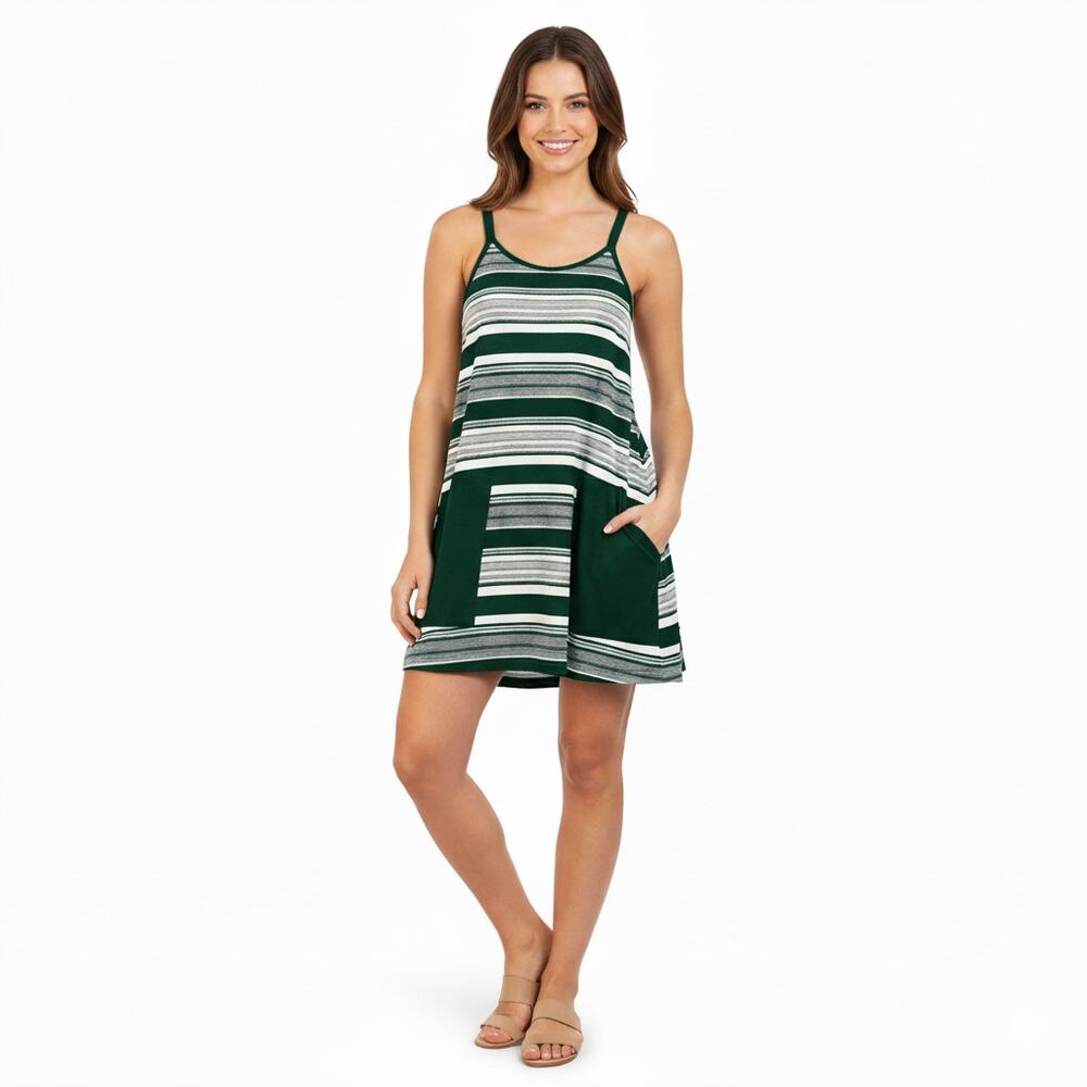 NWOT Boutique Striped Athleisure Dress Size M